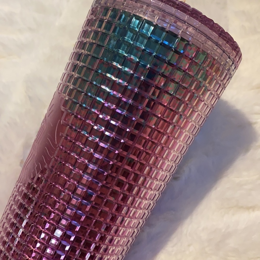 Starbucks blue pink disco Grid Ombre Tumbler - Picture 9 of 9